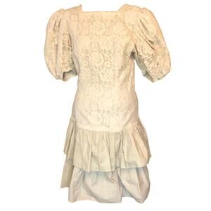 Vintage 1989 Scott Mclintock Dress wedding formal prom size 6